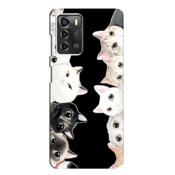 Чехол с принтом «Взгляд котов» для ZTE Blade A52 Чехол с принтом «Взгляд котов» для ZTE Blade A52