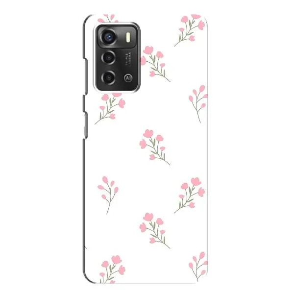 Чехол с принтом «Розовые цветы» для ZTE Blade A52 Чехол с принтом «Розовые цветы» для ZTE Blade A52