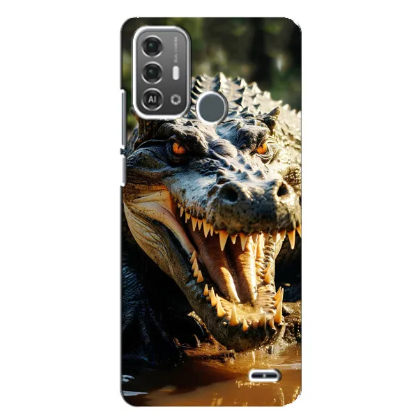 Чехол с принтом «Опасный крокодил» для ZTE Blade A53 Pro Чехол с принтом «Опасный крокодил» для ZTE Blade A53 Pro