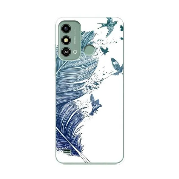 Чехол с принтом «Перышко» для ZTE Blade A53 Чехол с принтом «Перышко» для ZTE Blade A53