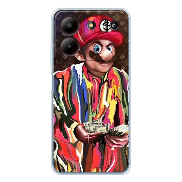Чохол з принтом «Mario LV» для ZTE Blade A54