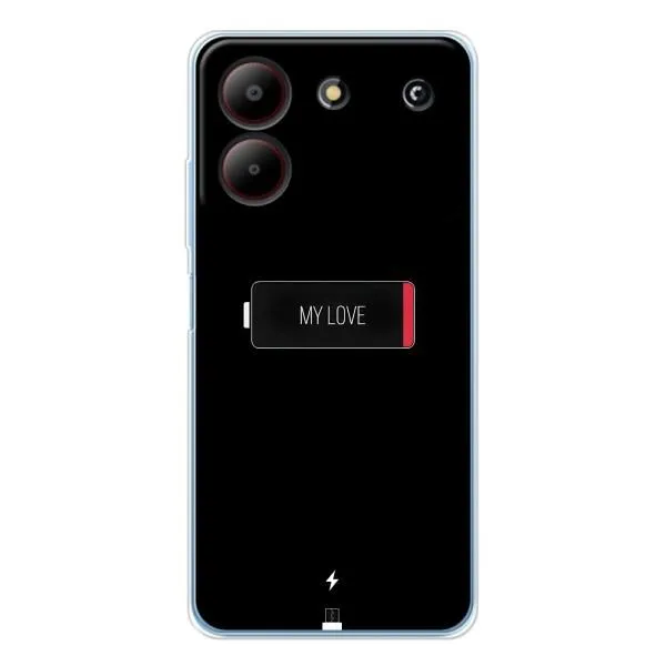 Чехол с принтом «Love battery» для ZTE Blade A54