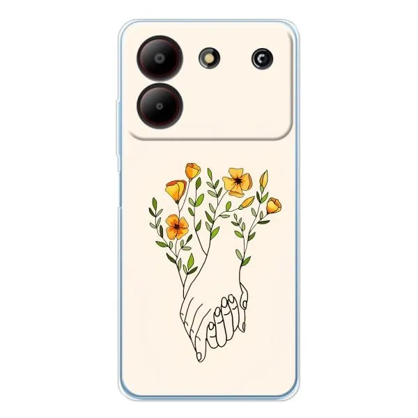 Чехол с принтом «Руки любви» для ZTE Blade A54