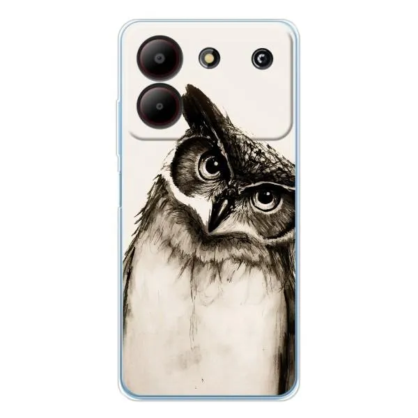 Чехол с принтом «Сова» для ZTE Blade A54