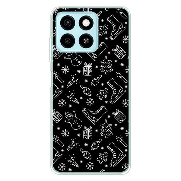 Чехол с принтом «Новогодний фон» для ZTE Blade A55 Чехол с принтом «Новогодний фон» для ZTE Blade A55