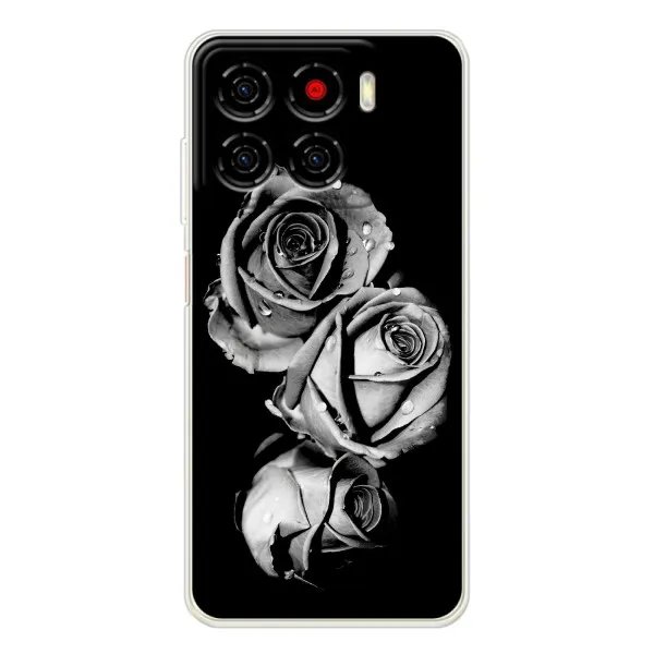 Чехол с принтом «Черная роза» для ZTE Blade A56 Чехол с принтом «Черная роза» для ZTE Blade A56