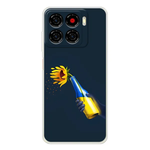 Чехол с принтом «Коктейль молотова» для ZTE Blade A56