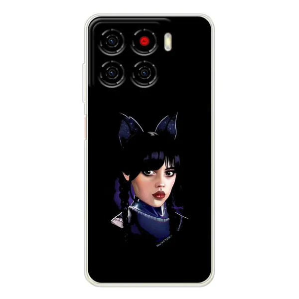 Чохол з принтом «серйозна Венздей» для ZTE Blade A56