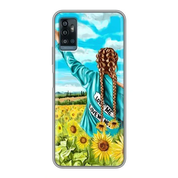 Чехол с принтом «Украиночка» для ZTE Blade A71
