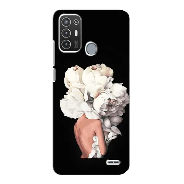 Чехол с принтом «Белые цветы» для ZTE Blade A72 Чехол с принтом «Белые цветы» для ZTE Blade A72