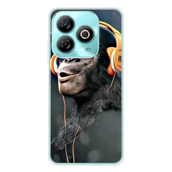 Чехол с принтом «В наушниках» для ZTE Blade A75