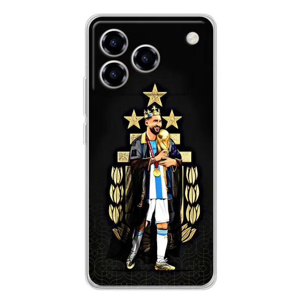 Чехол с принтом «Месси Король» для ZTE Blade A76 Чехол с принтом «Месси Король» для ZTE Blade A76