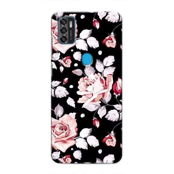 Чехол с принтом «Цветочки на черном» для ZTE Blade A7s 2020 Чехол с принтом «Цветочки на черном» для ZTE Blade A7s 2020