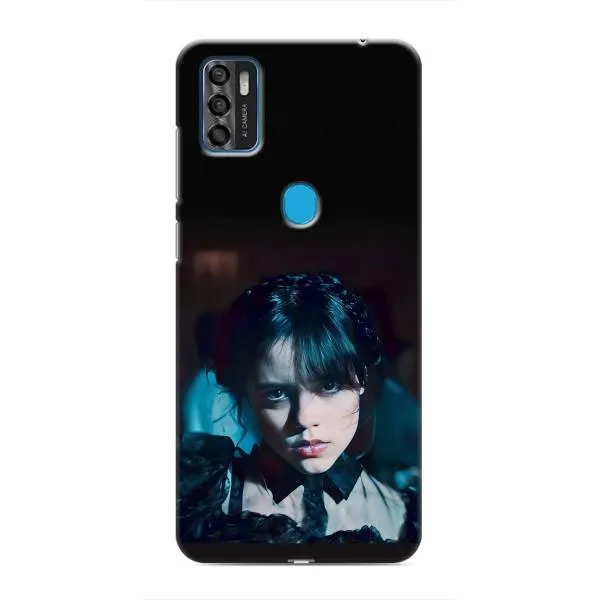 Чехол с принтом «взгляд Уэнздей» для ZTE Blade A7s 2020