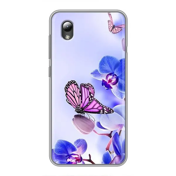 Чехол с принтом «Бабочка на цветочке» для ZTE Blade L8 Чехол с принтом «Бабочка на цветочке» для ZTE Blade L8