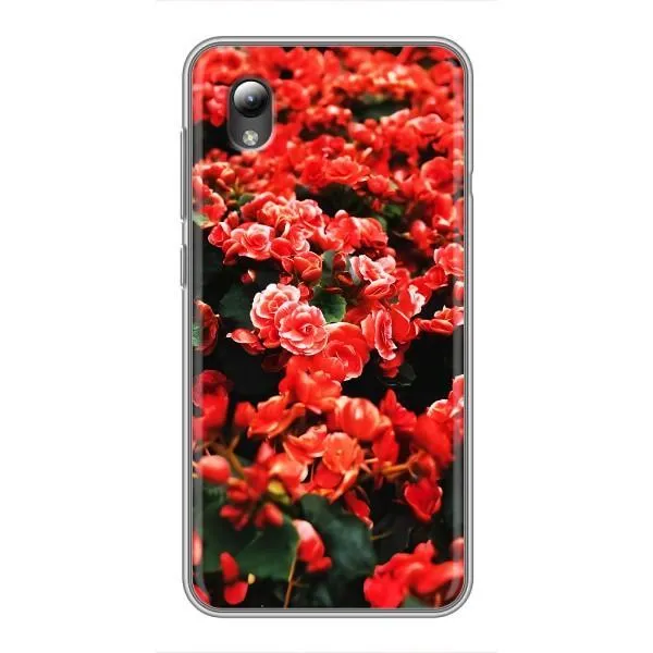 Чехол с принтом «Цветы красные» для ZTE Blade L8 Чехол с принтом «Цветы красные» для ZTE Blade L8