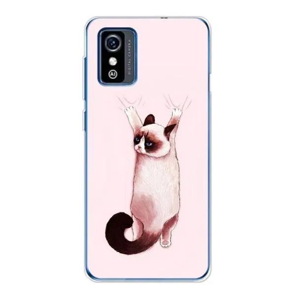 Чехол с принтом «Котик падает» для ZTE Blade L9