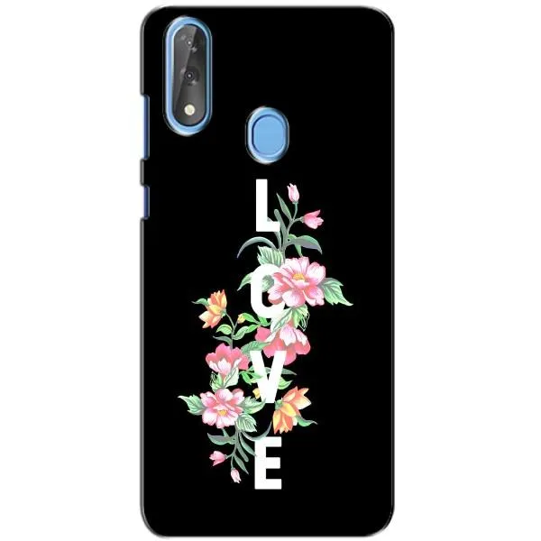 Чехол с принтом «Цветы LOVE» для ZTE Blade V10