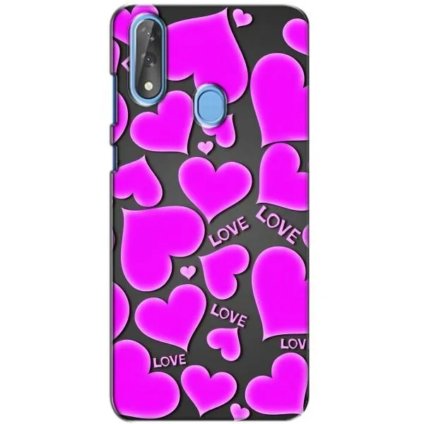 Чехол с принтом «Pink hearts» для ZTE Blade V10
