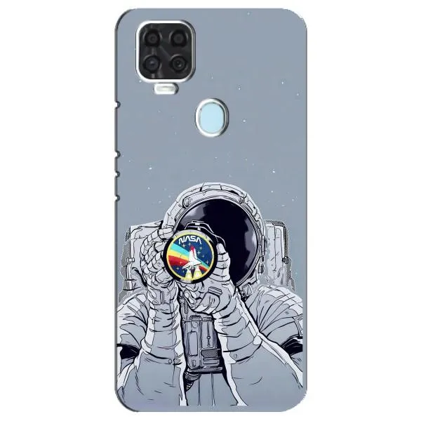 Чехол с принтом «Космонавт фото» для ZTE Blade V2020