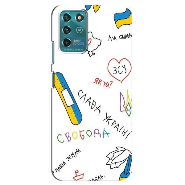 Чехол с принтом «Стикер» для ZTE Blade V30 Vita Чехол с принтом «Стикер» для ZTE Blade V30 Vita