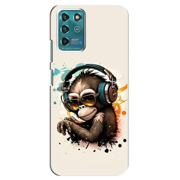 Чехол с принтом «Макака в наушниках» для ZTE Blade V30 Vita Чехол с принтом «Макака в наушниках» для ZTE Blade V30 Vita