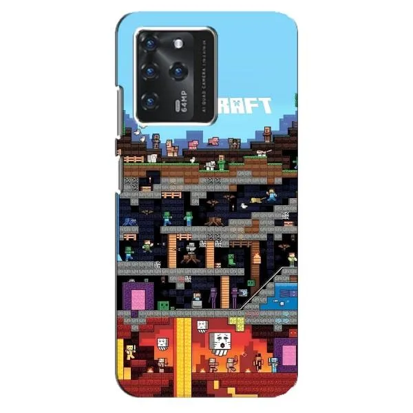 Чехол с принтом «фон Minecraft» для ZTE Blade V30