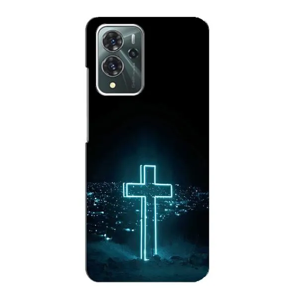 Чехол с принтом «Крест и город» для ZTE Blade V40 Pro