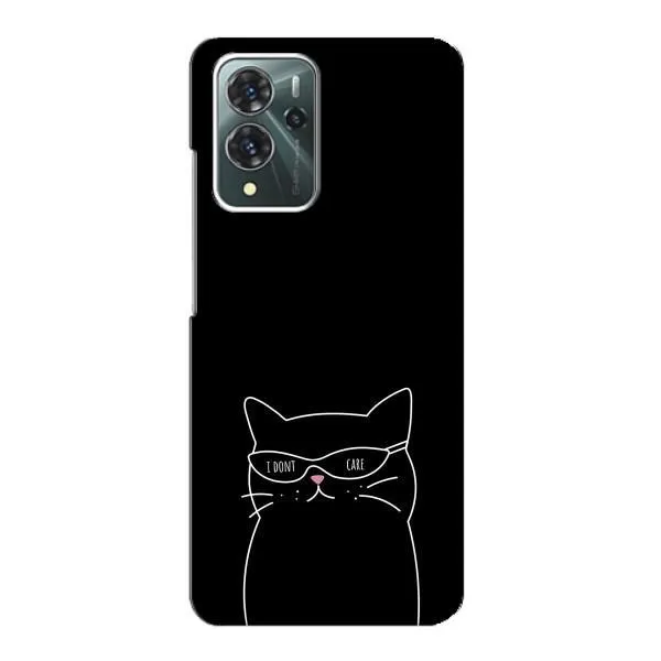 Чехол с принтом «Равнодушный кот» для ZTE Blade V40 Pro