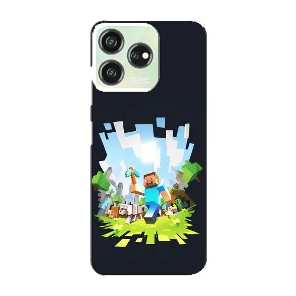 Чехол с принтом «персонажи Minecraft» для ZTE Blade V50 Design Чехол с принтом «персонажи Minecraft» для ZTE Blade V50 Design