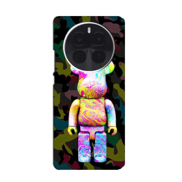 Чехол с принтом «Яркий Bearbrick» для ZTE Blade V70 Max