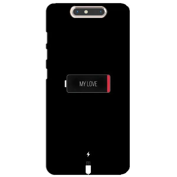 Чехол с принтом «Love battery» для ZTE Blade V8