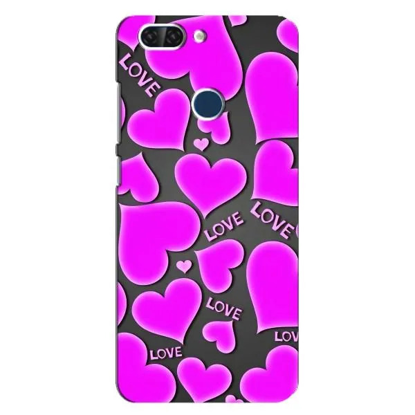 Чехол с принтом «Pink hearts» для ZTE Blade V9 Чехол с принтом «Pink hearts» для ZTE Blade V9