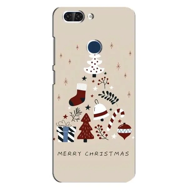 Чехол с принтом «Merry Christmas» для ZTE Blade V9