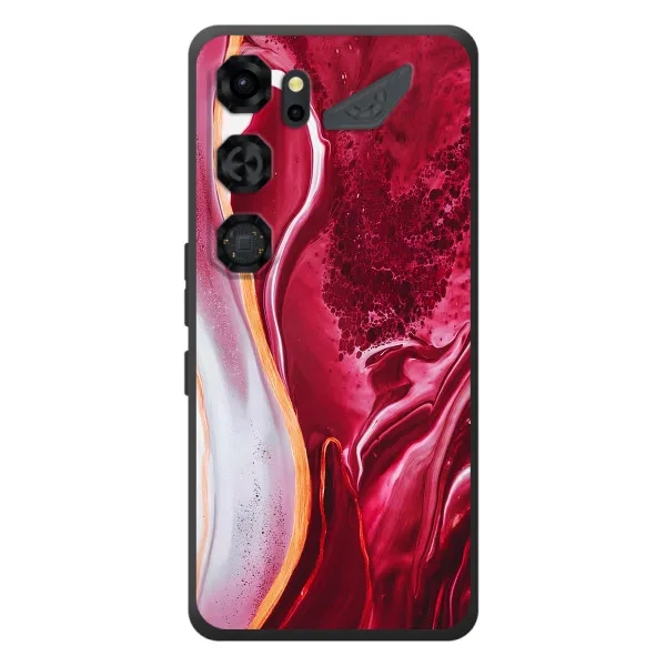 Чехол с принтом «Мрамор красный» для ZTE Nubia Neo 5 GT 5G