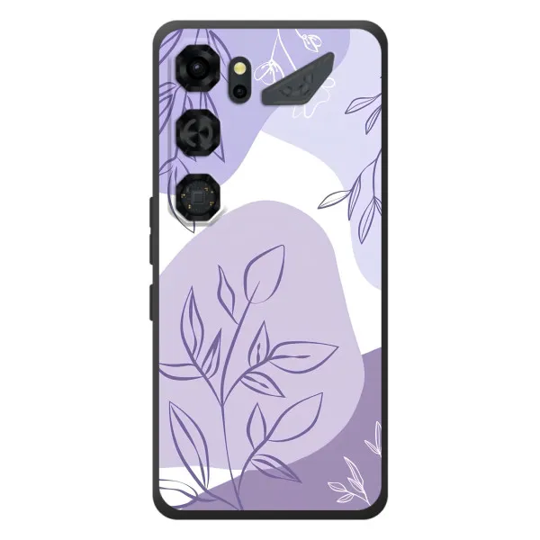 Чехол с принтом «Фиолетовые листья абстракция» для ZTE Nubia Neo 5 GT 5G