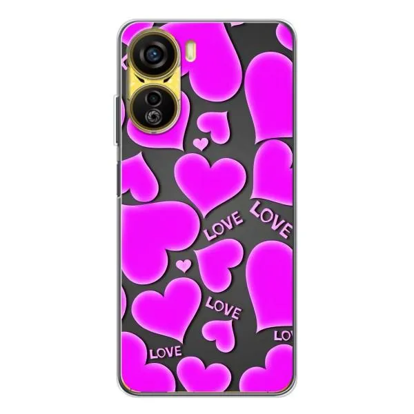 Чехол с принтом «Pink hearts» для ZTE Nubia Neo 5G Чехол с принтом «Pink hearts» для ZTE Nubia Neo 5G