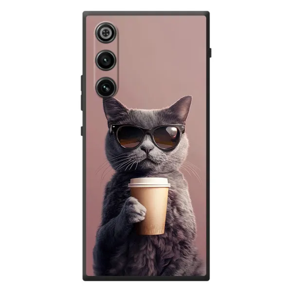 Чехол с принтом «Кот с кофе» для ZTE Nubia RedMagic 10 Air Чехол с принтом «Кот с кофе» для ZTE Nubia RedMagic 10 Air