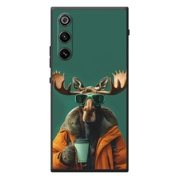 Чехол с принтом «Лось с кофе» для ZTE Nubia RedMagic 10 Air Чехол с принтом «Лось с кофе» для ZTE Nubia RedMagic 10 Air
