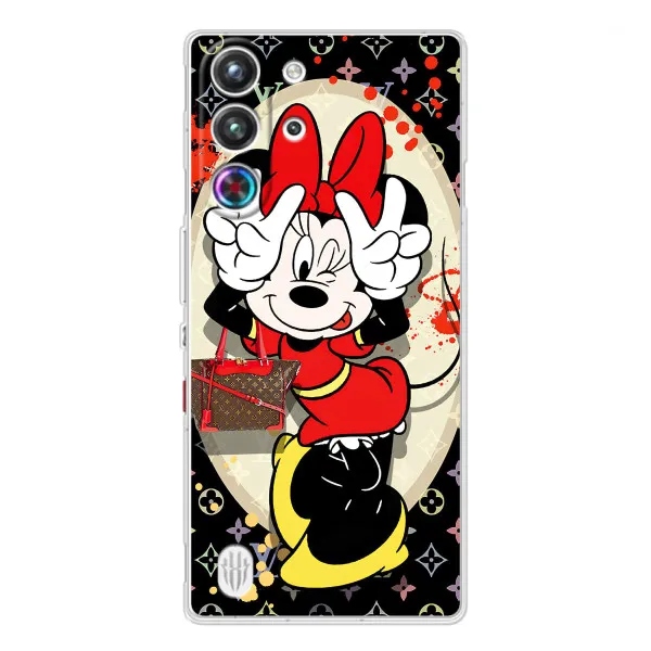 Чехол с принтом «Минни peace» для ZTE Nubia RedMagic 10 Pro Чехол с принтом «Минни peace» для ZTE Nubia RedMagic 10 Pro