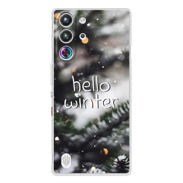 Чехол с принтом «Hello winter» для ZTE Nubia RedMagic 10 Pro