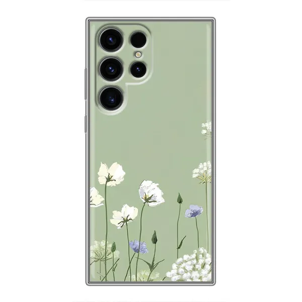 Чехол с принтом «Цветы на зеленом» для ZTE nubia RedMagic 11S Pro+ Чехол с принтом «Цветы на зеленом» для ZTE nubia RedMagic 11S Pro+