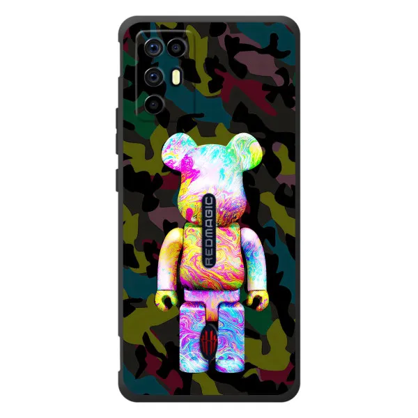 Чохол з принтом «Яскравий Bearbrick» для ZTE Nubia RedMagic 6R
