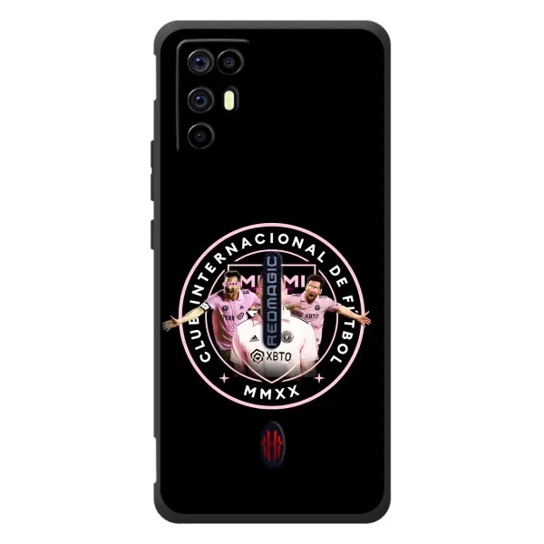 Чехол с принтом «Месси в лого» для ZTE Nubia RedMagic 6R