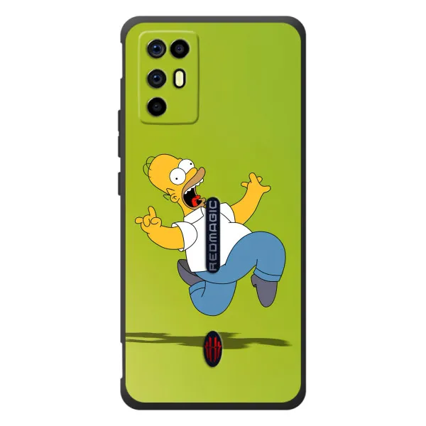 Чехол с принтом «Гомер Симпсон» для ZTE Nubia RedMagic 6R