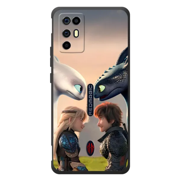 Чехол с принтом «Иккинг и Астрид» для ZTE Nubia RedMagic 6R
