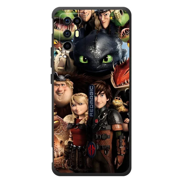 Чехол с принтом «Персонажи дракона» для ZTE Nubia RedMagic 6R