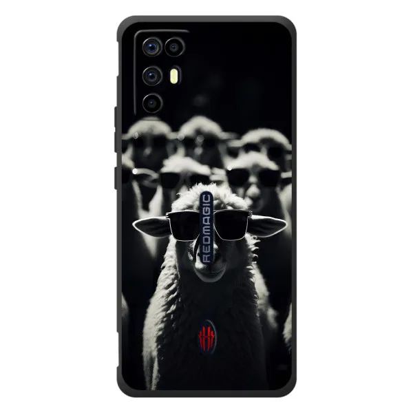 Чехол с принтом «Овечка в очках» для ZTE Nubia RedMagic 6R