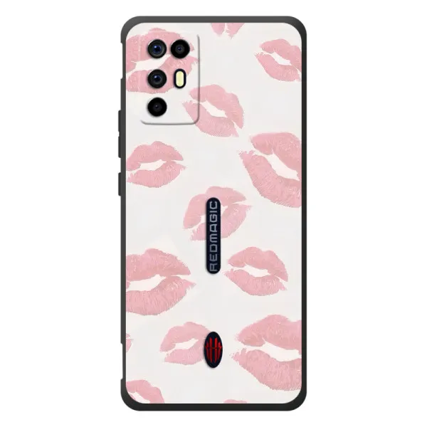 Чехол с принтом «Розовые губы» для ZTE Nubia RedMagic 6R