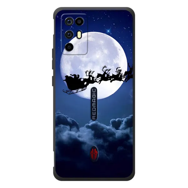 Чохол з принтом «Санта - місяць» для ZTE Nubia RedMagic 6R